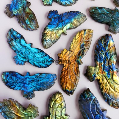 Labradorite Eagle Carving