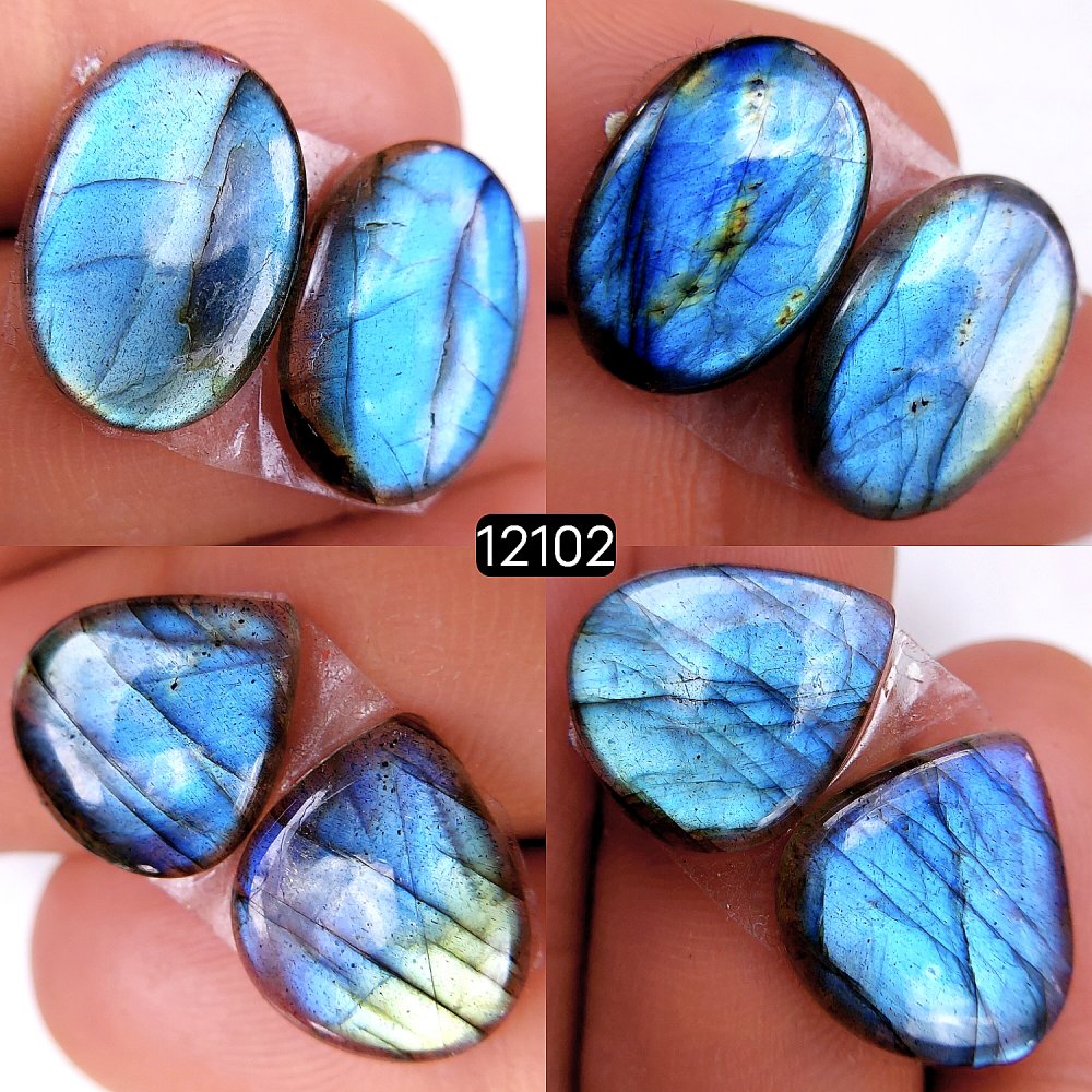 9Pair 71Cts  Labradorite pairs Labradorite Cabochon Loose Gemstone Labradorite pair for Earring For Woman Earrings Mix Shapes Dangle Drop Earrings 17X10-11X11mm #12102