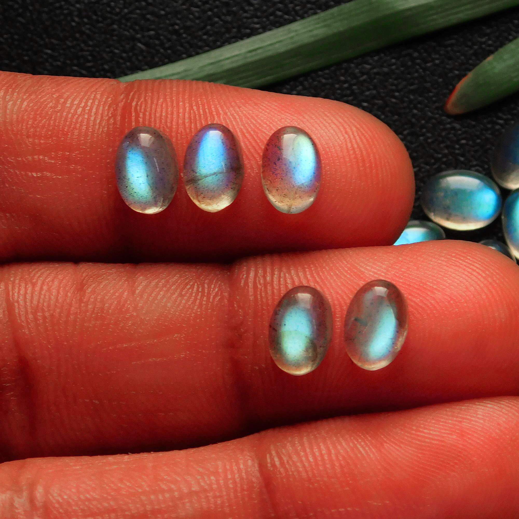 31 Pcs 2945 Cts Natural Celibrated Labradorite Oval Cabochons Loose Gemstone Wholesale Lot Size 7x5mmR-1211