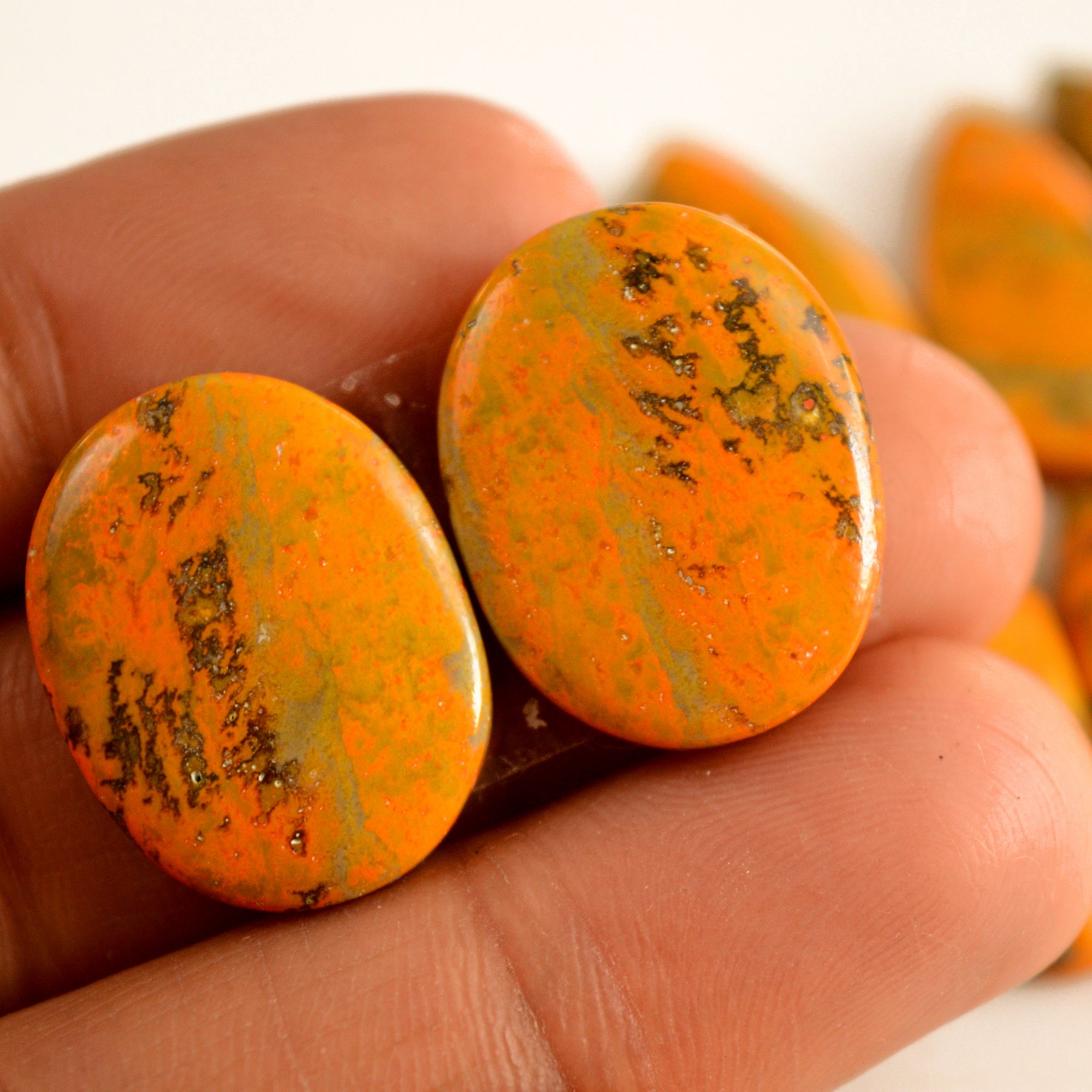 5 Pair 144 Cts Natural Bumble Bee Jasper Pairs Lot Natural Gemstone Lot For Jewelry Making Gift For Mom 26x15-17x12mm 13429