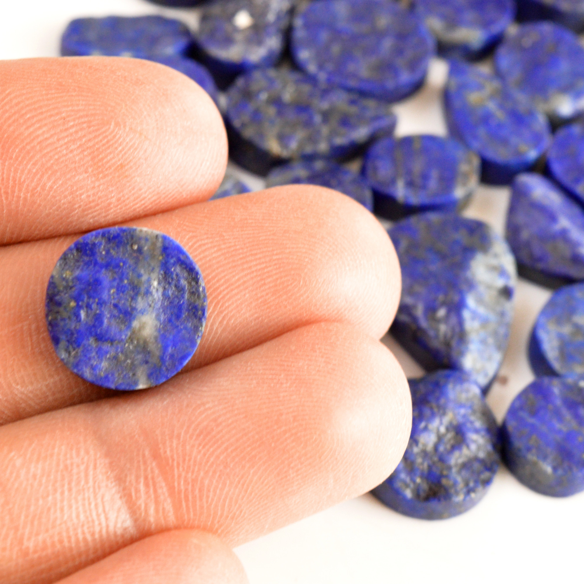 31 Pcs 280 Cts Natural Lapis Lazuli Druzy Gemstone Lot For Jewelry Making 9x7 29x9mm13772