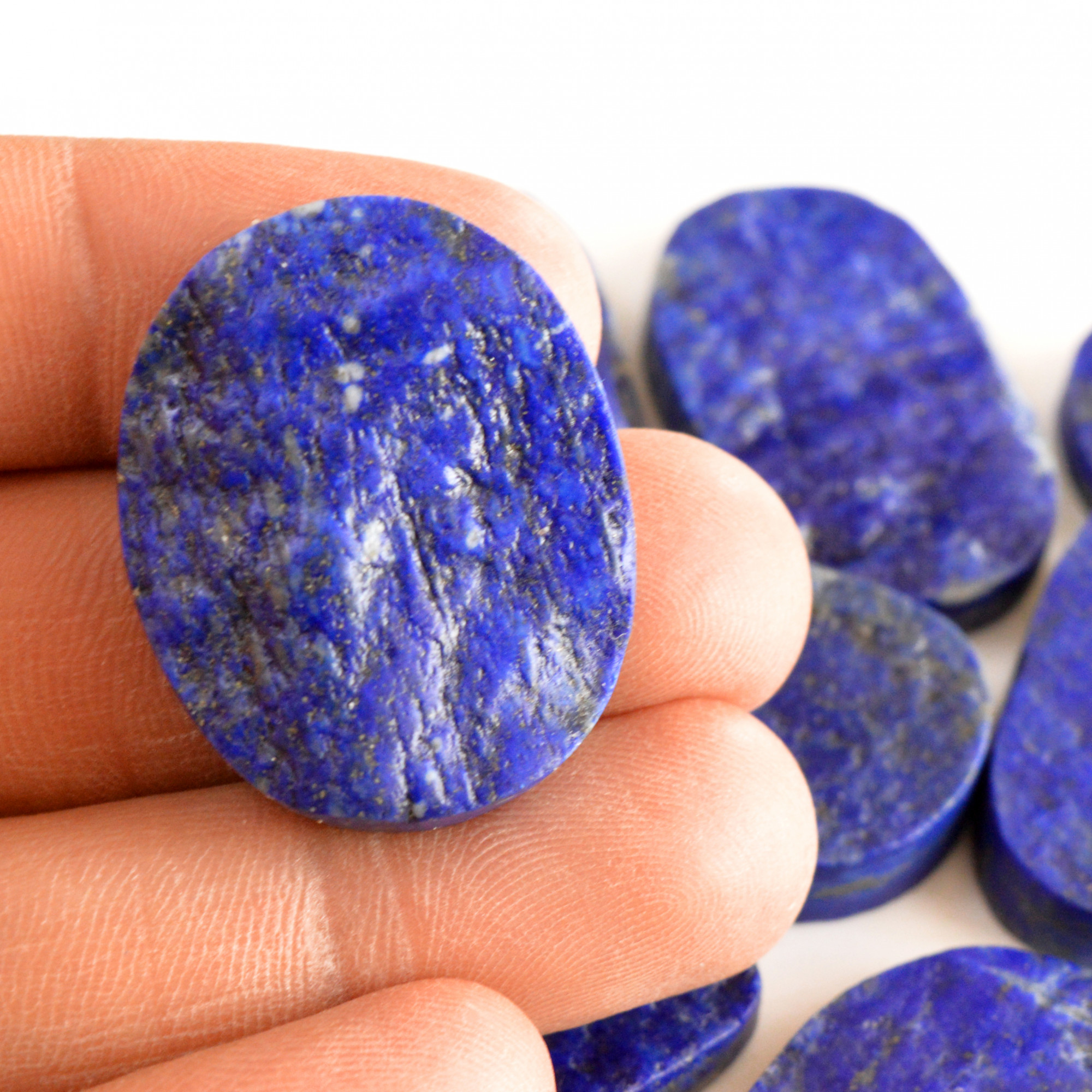 8 Pcs 350 Cts Natural Lapis Lazuli Druzy Gemstone Lot For Jewelry Making 25x20 28x28mm13776