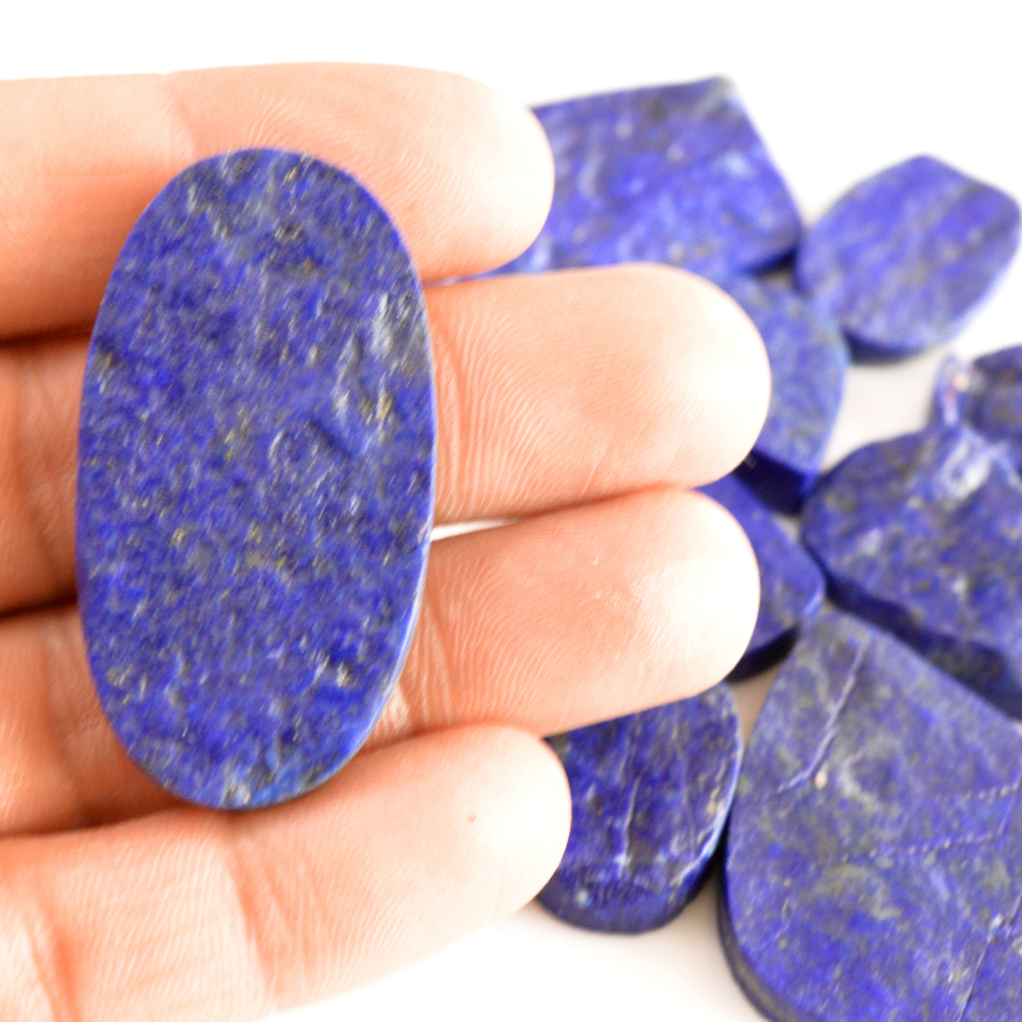 11 Pcs 415 Cts Natural Lapis Lazuli Druzy Gemstone Lot For Jewelry Making 18x18 46x24 mm13777