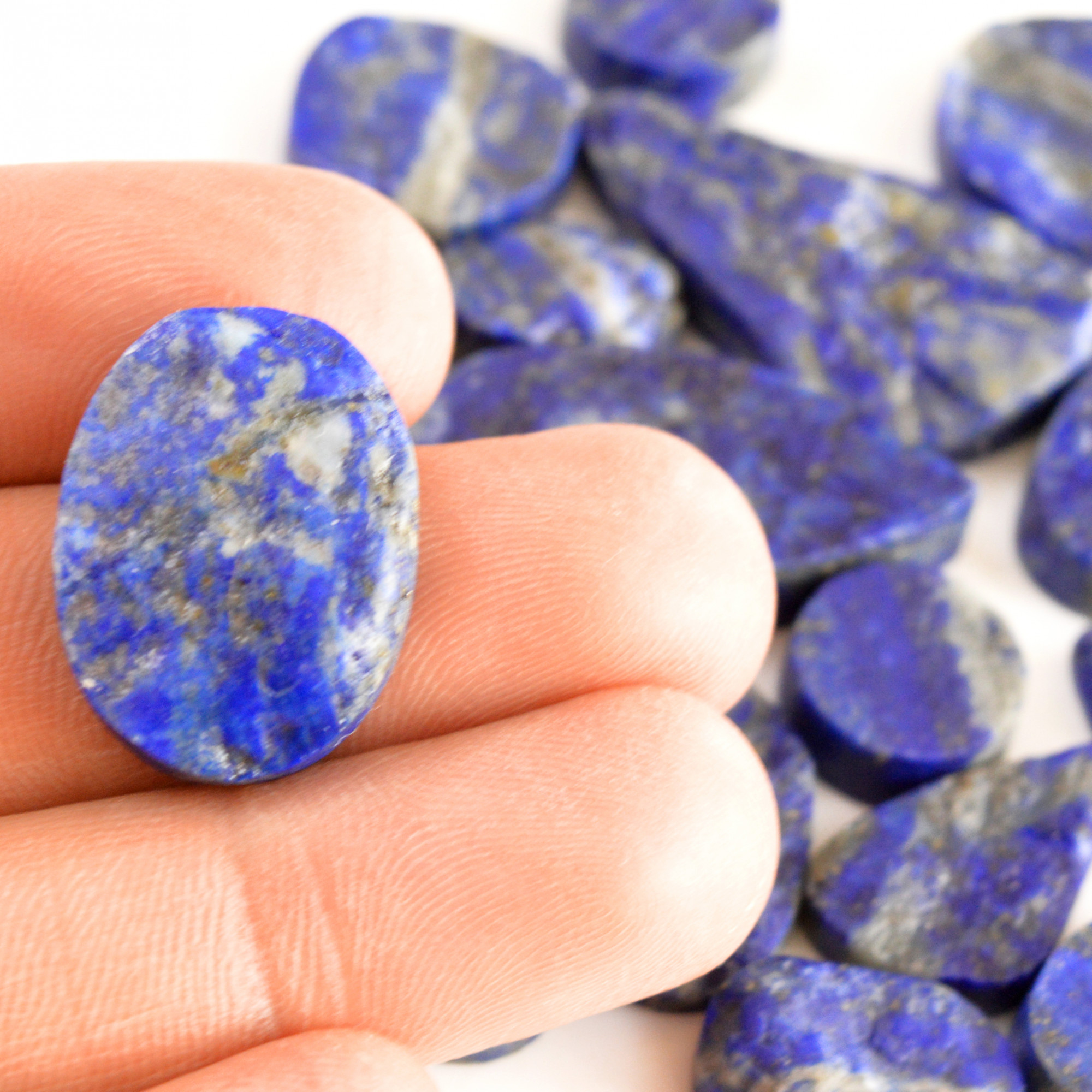 19 Pcs 334 Cts Natural Lapis Lazuli Druzy Gemstone Lot For Jewelry Making 40x12 10x10mm13786