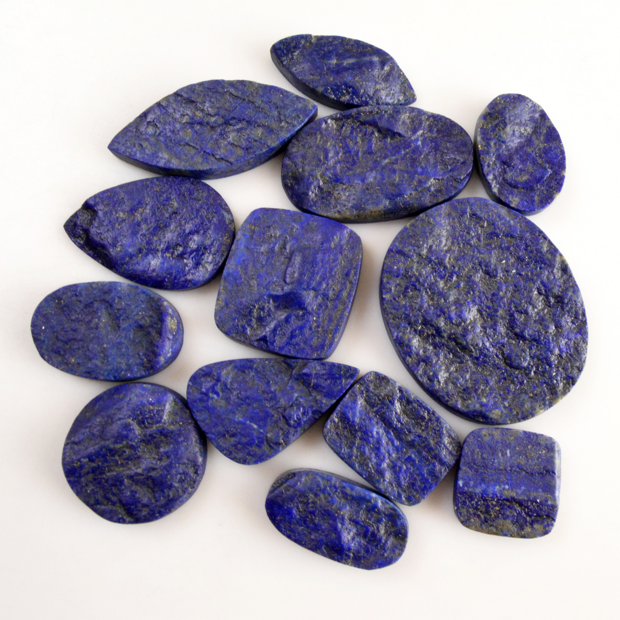 13 Pcs 528 Cts Natural Lapis Lazuli Druzy Gemstone Lot For Jewelry Making 45x36 23x15mm13787