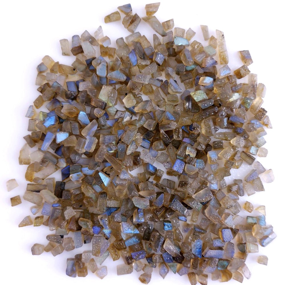 300Cts Natural Labradorite Raw Rough Uncut Gemstone Slice Lot Wholesale Unpolish Jewelry Making 4-6mm#2485