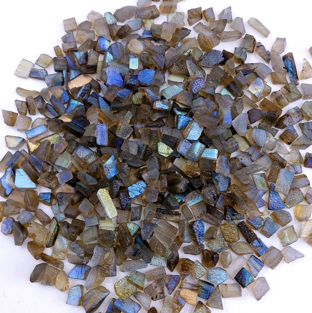 500Cts Natural Labradorite Raw Rough Uncut Gemstone Slice Lot Wholesale Unpolish Jewelry Making 6-8mm#2490