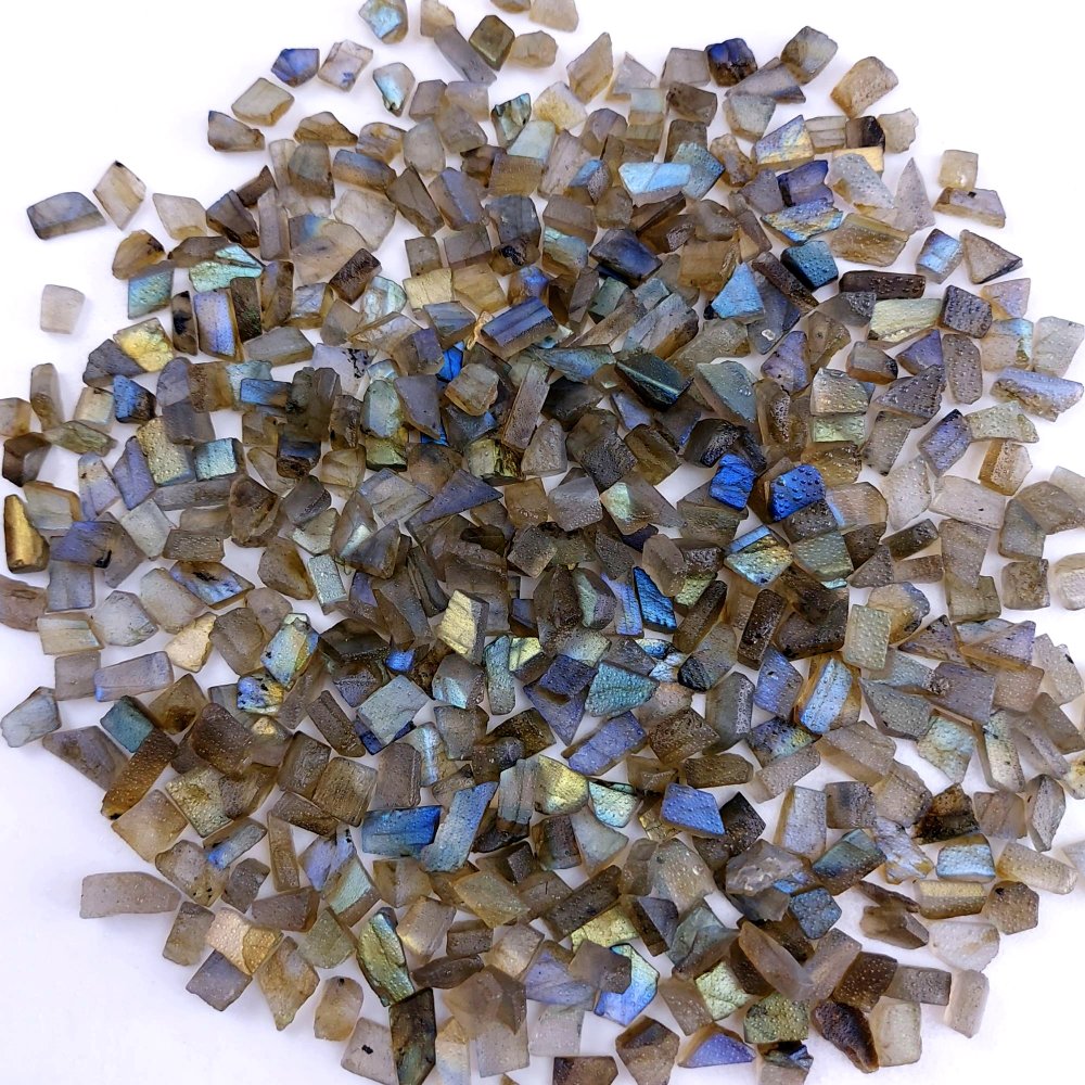 500Cts Natural Labradorite Raw Rough Uncut Gemstone Slice Lot Wholesale Unpolish Jewelry Making 6-8mm#2494