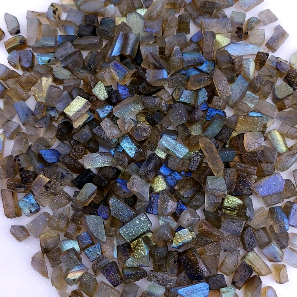 600Cts Natural Labradorite Raw Rough Uncut Gemstone Slice Lot Wholesale Unpolish Jewelry Making 6-8mm#2497