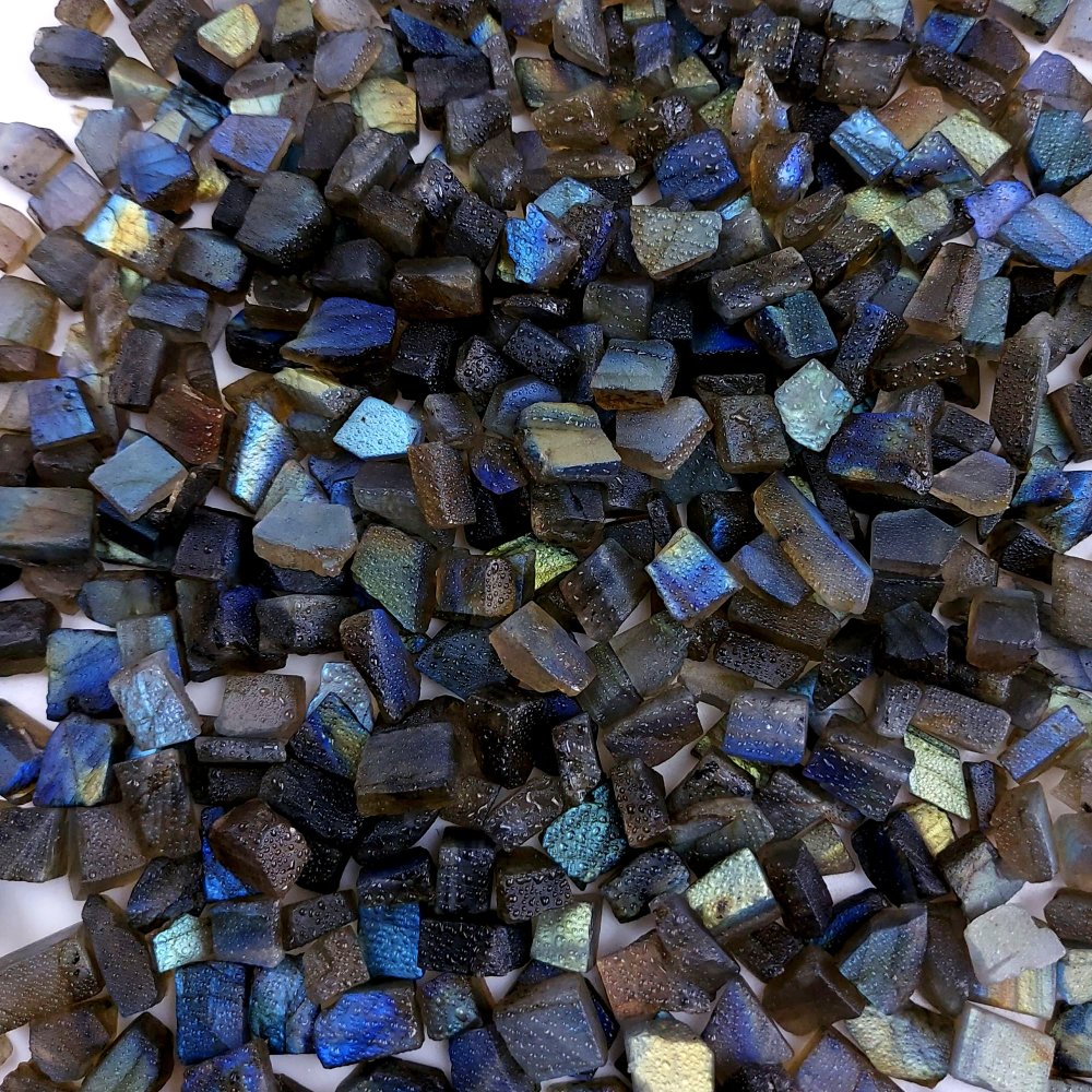 1500Cts Natural Labradorite Raw Rough Uncut Gemstone Slice Lot Wholesale Unpolish Jewelry Making 8-12mm#2506